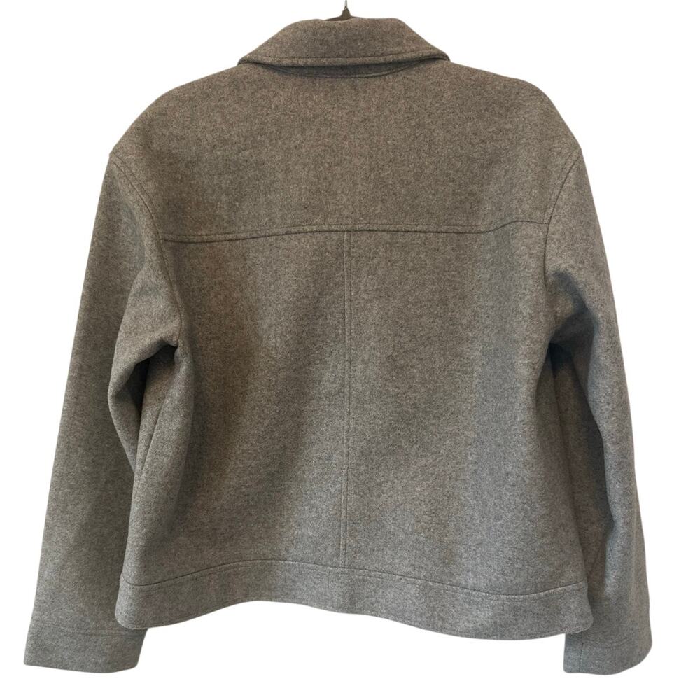 Vero Moda Boxy Button Front Jacket Gray Short Mot… - image 3